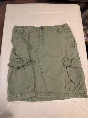 Banana Republic Olive Green Cargo Mini Skirt